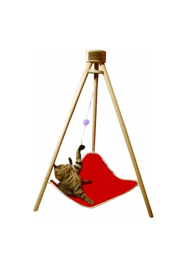 Bundera Piramit Tripod Ayak Hamak Kedi Yatağı 65 x 90 CM