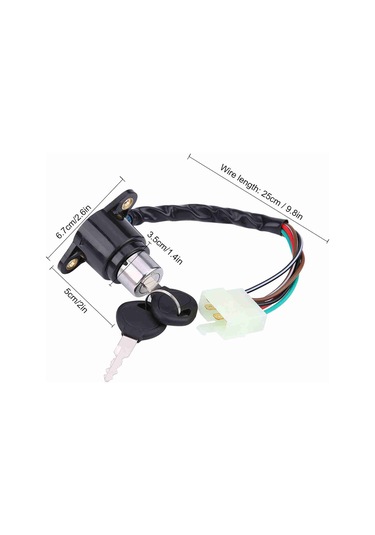 Geeroyoo Honda Cb/cm 400/450 Motosiklet Açma Anahtarı Seti - 2 Anahtarlı, Yüksek Kaliteli Plastik, Güvenli Kilitleme, Kolay Kurulum