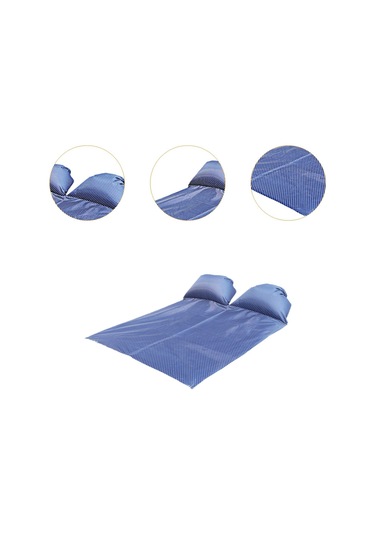 Homyl Baş Destekli Piknik Örtüsü Çim Yürüyüşü İçin Donanma 145x210cm Çok Renkli