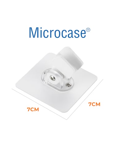 Microcase Kendinden Yapışkanlı Ayarlanabilir Banyo Duş Başlığı Tutucu Askı Aparatı Al5366 Şeffaf