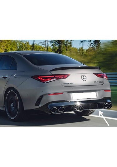 Mercedes Yeni Cla W118 C118 Cla45 Amg Difüzör + Egzoz Uçları