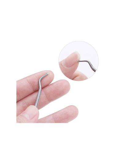 Renkli 07 Çift Taraflı Tırnak Düzeltici Tırnak Eti İtici Pedikür Tırnak Sanatı Aksesuarları