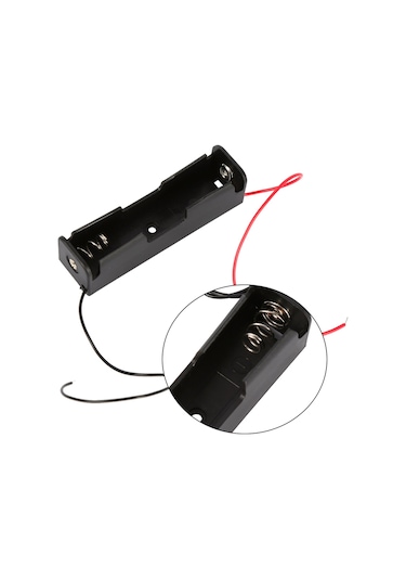 Maiyame 5 Adet 18650 Pil Kutusu 3.7v, Yaylı Klem İle Bağlantı Kablolu, Taşınabilir Kaliteli Plastik Konteyner