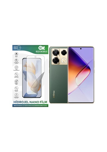 Infinix Note 40 Pro İle Uyumlu Hidrojel Nano Ekran Koruyucu Film Mat Tempered Cam Değildir