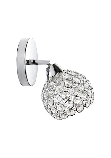 Padalink Gümüş Kristal Duvar Lambası - Metal Gövde, G9 Kaynaklı, Üç Renkli, Parlaklama Yok - Yatak Odası, Mutfak, Koridor Için 110v-130v Gümüş