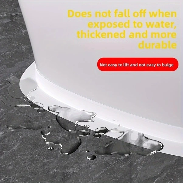 Trendooze Sunshine022 2 Rulo 39.37in Tuvalet Dolgu Şeridi - Kendinden Yapışkanlı Su Yalıtım Bandı Mutfak