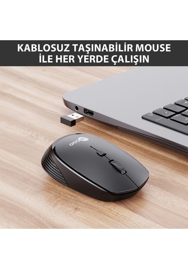 Lecoo WS202 Kablosuz 1200DPI 4 Tuşlu Optik Mouse