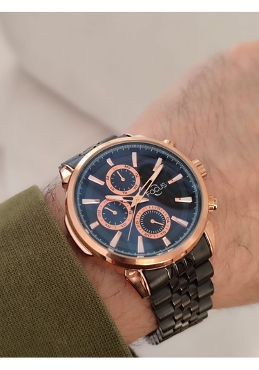 Focus Erkek Kol Saati Fonksiyonlu Takvimli Çelik Kordonlu 2087