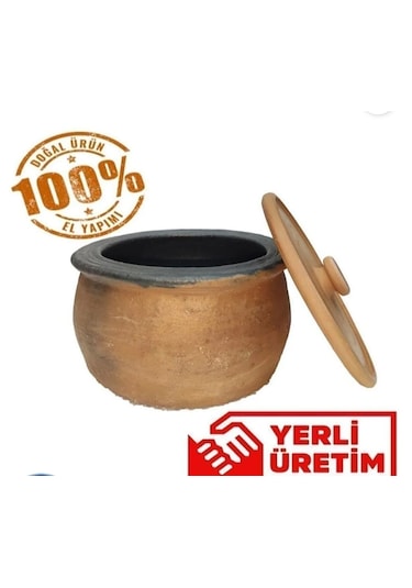 Athstore Toprak Güveç 3-4 Kişilik Kahverengi