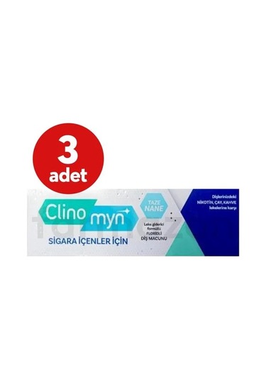 Clinomyn Diş Macun 75ml Smokers X3 Adet