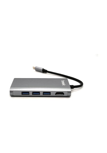 Beek BA-DCK-UC08 USB Type-C to HDMI 4K USB SD RJ45 Dock Station