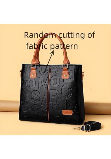 Bayan İçin Trendy Harf Kabartmalı Çanta