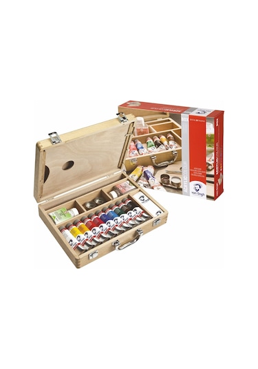 Van Gogh Akrilik Boya Başlangıç Seti Basic Box - Ahşap Çantalı