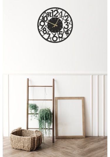 Dekoratif Çerçeveli Duvar Saati Ahşap Duvar Dekorasyon Ürünü