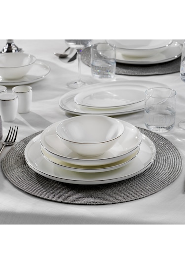 Schafer Chance Platin Yemek Takımı 56 Parça-platin Beyaz - Platin