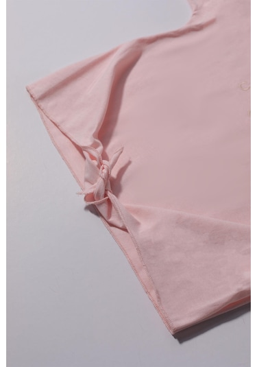 Luess Kız Çocuk Pembe %100 Pamuk Baskılı Tişört-pembe Pembe