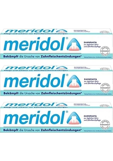 Meridol Gentle White Sanftes Weiss Diş Macunu 75 ML x 3