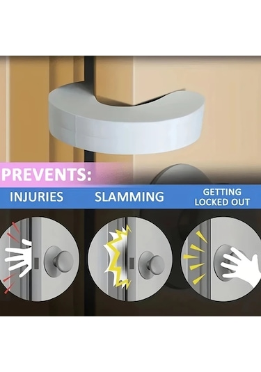Sunshine011 3pcs Kapı Durdurucu Seti, Parmak Koruma Takozu, Kedi Ve Çocuk Güvenliği Kapı Blokeri