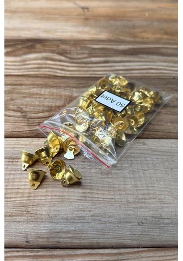 Çan Şeklinde Zil Gold Rengi 50 Adet Gold