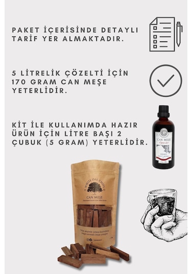 Can Meşe Yongası Meşe Cipsi Maksimum Lezzet İçin Kalın Kesim 100 G