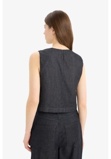 Defacto Yumuşak Jean Yelek E5798ax25spnm82 Mavi