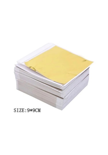 Epoksi Reçine Altın Varak 25 Adet 9x9 Cm Tek Tek Yapraklı