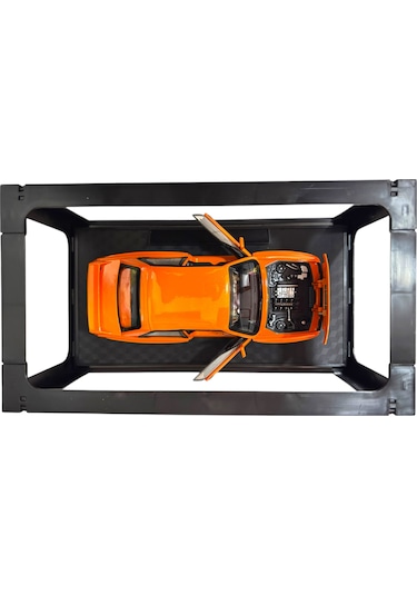 1:24 Metal Model Koleksiyon Araba Bmw M3 Turuncu 19 Cm Döner Ön Tekerler