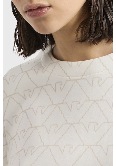 Emporio Armani Kadın Sweat 3d2m6h 1jhsz F126 Beyaz