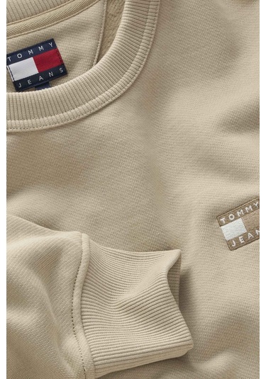 Tommy Jeans Erkek Sweatshirt-dm0dm20660 Haki