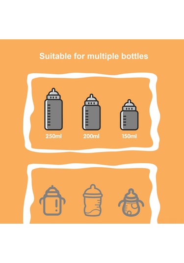 Yaleker Usb Şarjlı Bebek Biberon Isıtıcı Kılıfı - Taşınabilir Ve Yumuşak, Çok Amaçlı Kullanım, Kameran Desenli