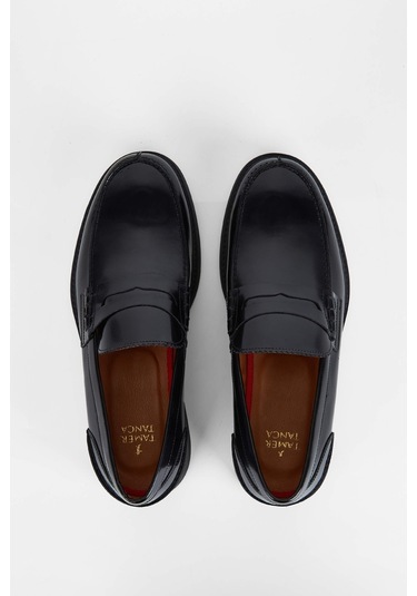 Tamer Tanca Erkek Hakiki Deri Siyah Açma Makosen Ayakkabı 01 2222 Erk Ayk Sk23/24 Siyah