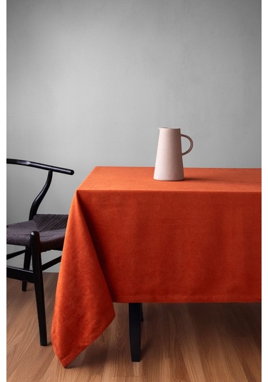 Kadife Dokulu Kiremit Masa Örtüsü Zengin Renk Seçenekli Kiremit