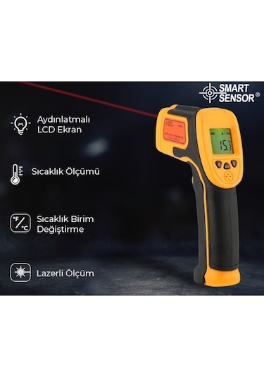 Smart Sensor As530 Hassas Sıcaklık Ölçme Cihazı-550 C