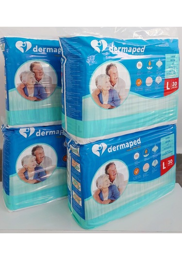 Dermaped 9 Damla Belbantlı Hasta Bezi Large 60 Adet L
