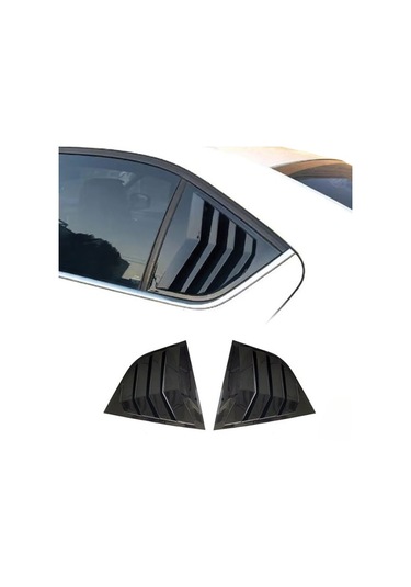 Skoda Octavia Kelebek Cam Kaplama Vizörü Parlak Siyah