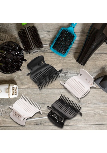 Dofolink Saç Kıvırıcı Tutucu Klipsler 10 Adet - Isı Dayanıklı Abs Malzeme, Ev Ve Salonda Kullanım, Siyah Ve Beyaz Renk Seçenekleri Çok Renkli