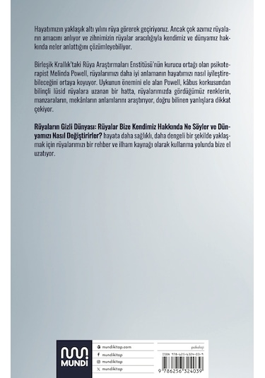 Rüyaların Gizli Dünyası 9786256324039