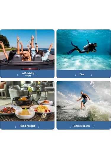 Çok Fonksiyonlu Kamera 1080p Hd Kamera Wıfı Cep Telefonu Ara Bağlantısı Black Cycling Kit Black Cycling Kit Siyah