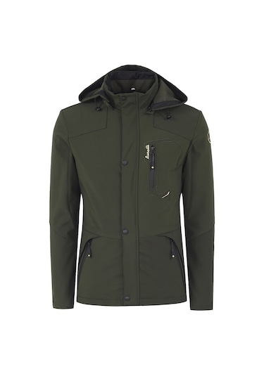 Buratti Çıkarılabilir Kapüşonlu Suya Dayanıklı Softshell Erkek Mont 497Luis Haki Buratti Çıkarılabilir Kapüşonlu Suya Dayanıklı Softshell Erkek Mont 497Luis Haki