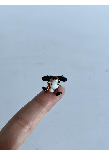 El Yapımı Mini Murano Cam Geyik Biblo A122-02