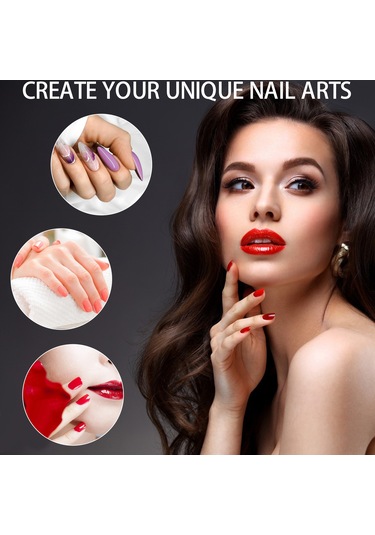 Reedark 132 Parça Tırnak Uzatma Seti: 120 Adet Farklı Boy Tırnak Formu, 10 Adet Tırnak Klembi, 1 Adet Çift Uçlu Fırça Ve 1 Adet Tırnak File