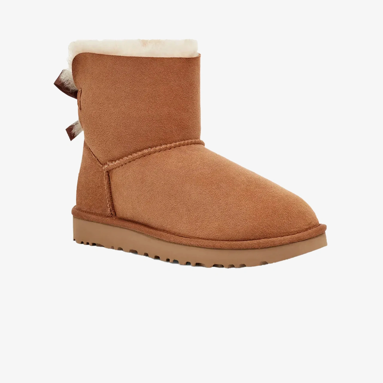 Ugg Mini Bailey Bow Kadın Kahverengi Bot 1016501 Kahverengi