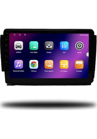 Caros Peugeot 208 2012-2020 Uyumlu Android Multimedya 4gb Ram 32gb Hafıza 9"