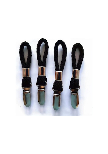 Moveevo 4'lü Siyah Pamuklu Metal Kanca Seti - Duvar Kurulu, 5 Kg Yüke Dayanır, Banyo/doğrama/çocuk Odası İçin Çok Amaçlı Havlu Tutucu Siyah