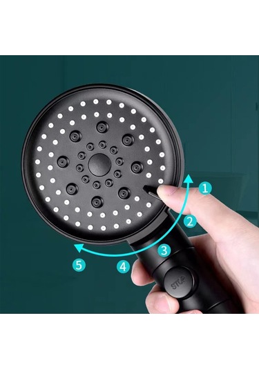 Kolay Temizlik Ve Ev Filtresi Uyumluluğu İçin Çıkarılabilir Tasarımlı El Duş Başlığı