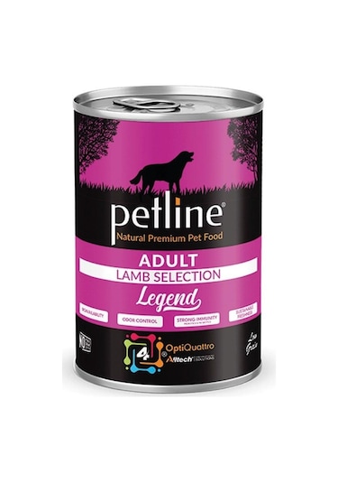 Petline Super Premium Yetişkin Köpek Konservesi Kuzu Etli Ve Prinçli Pate 400 G
