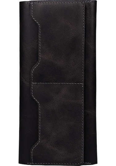 Nihcase Huawei Mate 50 Pro Kılıf 10 Kart Gözlü Hakiki Deri Cüzdan Kılıf