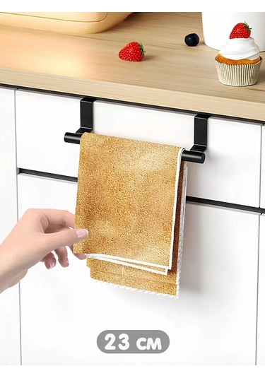 Kastly Kapı İçin Havlu Askı Düzenleyici Mutfak Rafı 151854296 Siyah