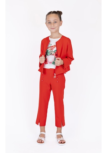 Best Kids Kız Çocuk Crop Ceket 001