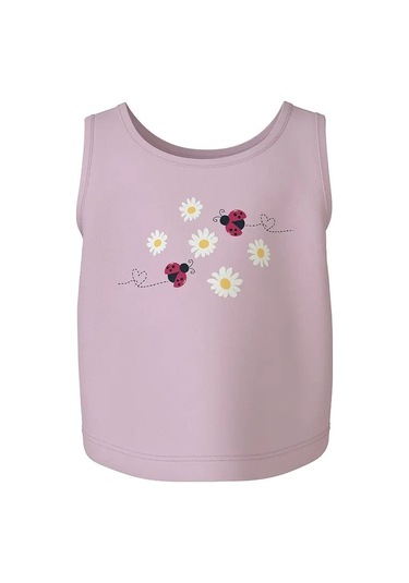 Name It Nmfvigea Tank Short Top Kız Çocuk Askılı T-shirt 13241642 Pembe